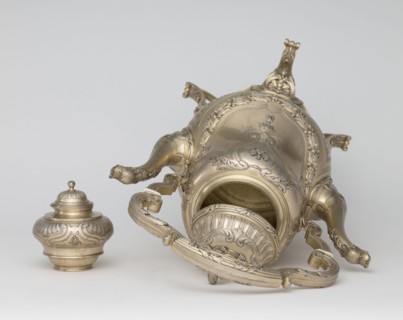 Kettle with warmer; maker: André Aucoc, goldsmith; tableware; kettles; 1887–1911; France, Paris;