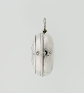 Pocket watch by John Bushman 1692–1720, silver pocket watch in three cases. Outer case covered with