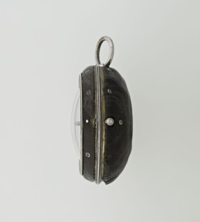 Pocket watch by John Bushman 1692–1720. Silver pocket watch in three cases: outer case covered with