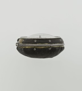 Pocket watch by John Bushman 1692–1720. Silver pocket watch in three cases: outer case covered with