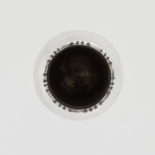 Powdered sugar bowl, powdered sugar bowl with domed openwork cover topped with a bowl; maker: