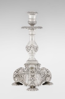 Single-candle candlestick by Martin Goldstein fl. 1878–1886 and Vander, C.J., Ltd. London;