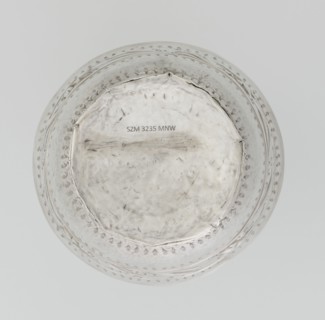 Bowl, maker: William I Sumner fl. 1773–ca. 1807, goldsmith; circular, bulging vessel with flat