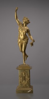 Candlestick, lyre iconographic, swans iconographic, 19th century, Paris, France, lighting, height