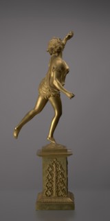 Candlestick, lyre iconographic, swans iconographic, 19th century, Paris, France, lighting, height