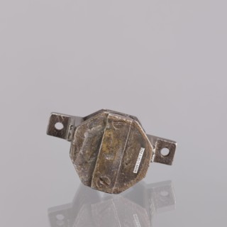 Castle register, gift, locksmithing. Single-sided register with a key pin, octagonal plates, bottom