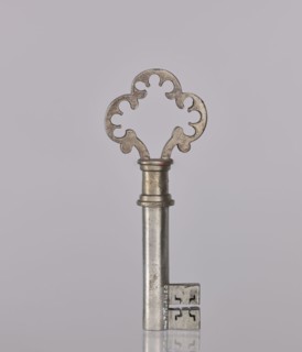 Lock key, Taszynski, Michal fl. 1820–1838 author. Door lock with pasquils and key No. 114. Made in
