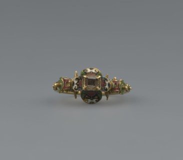 Women's ring, 19th century, Poland, jewelry, height 2.4 cm, width 2.1 cm, A small ornamental ring