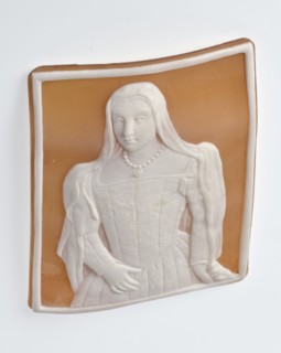 Cameo with a portrait of Bona Sforza d'Aragona 1494–1557, wife of Sigismund I the Old; portrait of
