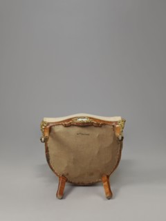 Armchair, origin unknown, neo-Rococo rocaille ornament, decorated with flowers, acanthus, fetes