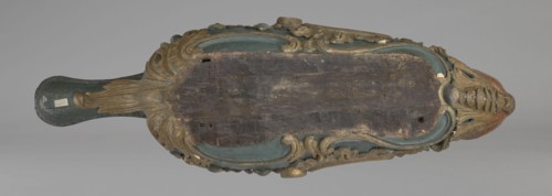 Sleigh, rococo two-seater, carved, polychrome, gilded; 3rd quarter of the 18th century, Poland .