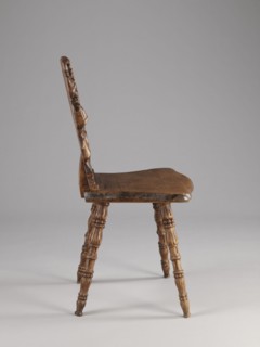 Stool, scrollwork ornament, neo-Renaissance style, cabochon ornament, ca. 1850, Warsaw place of