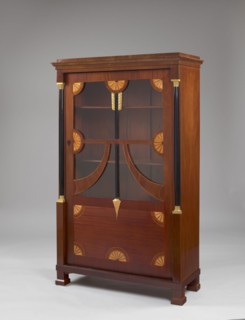 Library cabinet, maker, Léopold Méyet 1850–1912 author?;, from Méyet; Empire style; ornamented with
