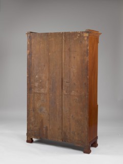 Library cabinet, empire style, arrows, columns, platter ornament, pre-war, 1st quarter of the 19th