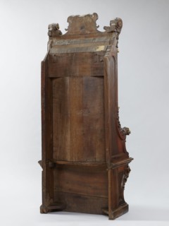 Church throne armchair, carved, mid-18th century, Italy. Seating piece; height 201.5 cm, width 81