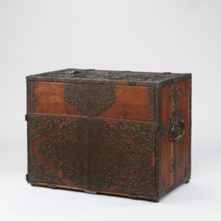 Cabinet, pre-war, grotesques ornament, fantastic animals, Hermes mythology, male figures,