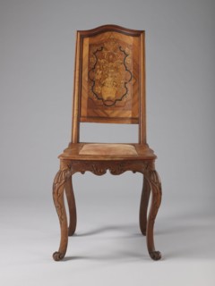 Chair, origin unknown, Rococo, ca. 1750–1765, Germany. Rococo chair with volute ornament, plant