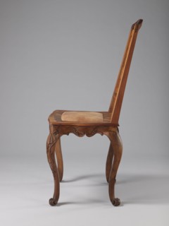 Chair, creator unknown, origin Germany, Rococo style, ca. 1750–1765. Rococo chair with a boarded