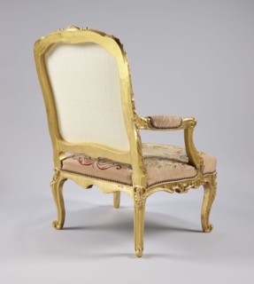 Armchair, upholstery after Jean-Baptiste Oudry 1686–1755 designs; co-creator, tapestry/ upholstery