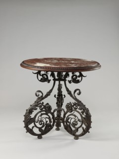 Table, Szewczykowski, Roman 1849–1901 creator, plant decorations, plant twig, astragal, in the form