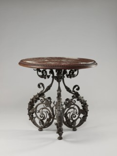 Table, Szewczykowski, Roman 1849–1901 author, plant decorations, plant twig, astragal, in the form