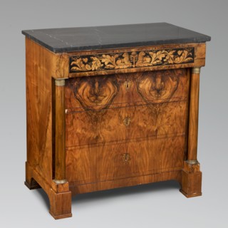 Chest of drawers, Biedermeier style, ca. 1820, Southern Germany possibly Munich. Cuboidal