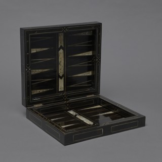 Chess, mill and backgammon box; maker, games; flower vases; chess; ; plant decoration; baroque