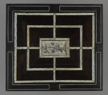 Chess, mill and backgammon box; maker, games; flower vases; chess; ; plant decoration; baroque