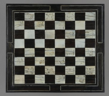 Chess, mill and backgammon box, games, flower vases, chess, plant decoration, baroque style,