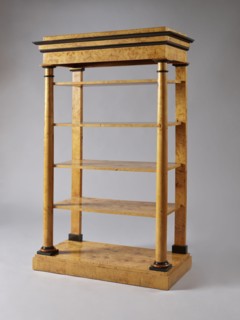 Shelf unit, columns architect, Biedermeier style, architectural elements, pilasters architect,
