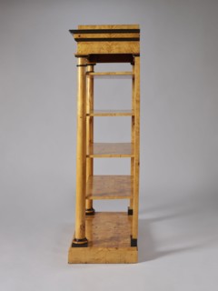 Shelf unit, columns architect, Biedermeier style, architectural elements, pilasters architect,