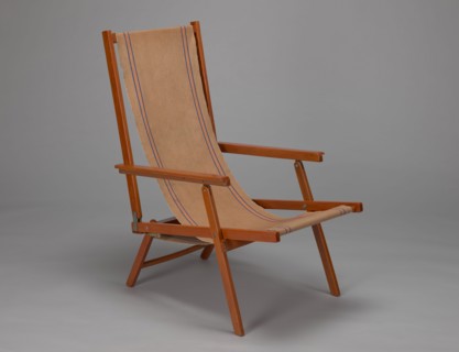 Deckchair, Polish Timber Industry, Czerski and Jakimowicz furniture factory; 1929–1939. Folding