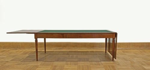 Table, Biedermeier style, attributed to, associated with Józef Pilsudski 1867–1935. Rectangular