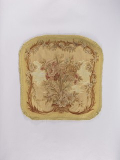 Two tapestry armchair backrest upholsteries and one sofa upholstery, varietal, gift, flowers,