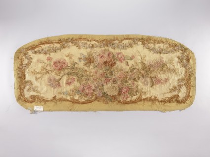 Two tapestry armchair backrest upholsteries and one sofa upholstery; unknown author. Varietal; .