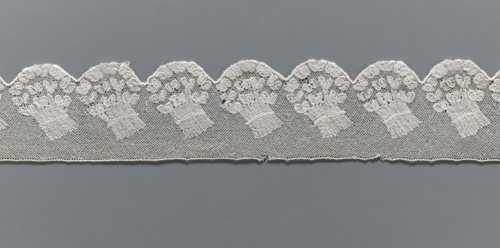 Fragment of lace, Malines Mechelen lace, 18th century, from Henryków Heinrichau, lace, width 6 cm,