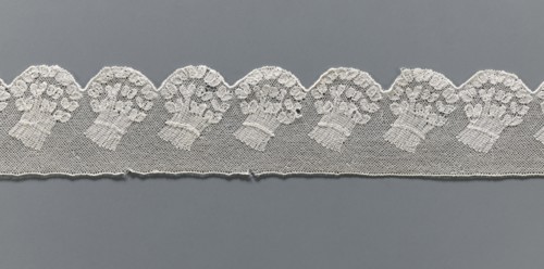 Fragment of lace, Malines Mechelen lace, 18th century, Henryków German: Heinrichau, lace, width 6