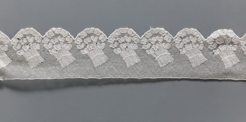 Fragment of lace, repossession provenance noted, Malines Mechelen lace, 18th century, Henryków