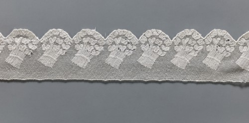Fragment of lace, Malines Mechelen lace, 18th century, Henryków Heinrichau, lace, width 6 cm,