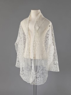 Cape, lace, message provenance, clothing accessories, women's clothing, fashion, capes, 19th