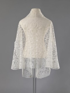 Cape, lace, clothing accessory, women's clothing, fashion, capes, 19th century, Europe, length 75