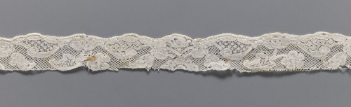 Lace fragment, repossession provenance; bobbin lace, Malines Mechelen style, mid-18th century;