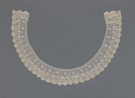 Collar, Repossession, Women's clothing accessory, lace, 19th century, France . The collar is a band