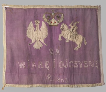 Double-sided banner, banners, gift, vexils, embroidery, mottos, Mary and Child with St. John