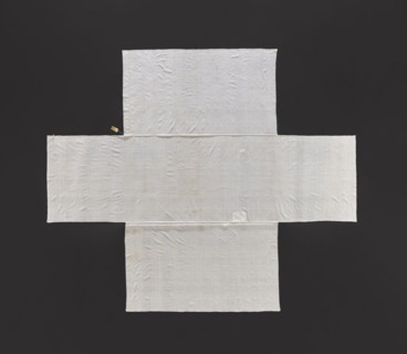 Church napkin, church paraments; Evangelical church Sielec furnishings. Embroidered thin white