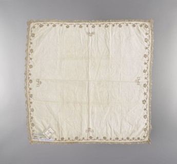Velum, church paraments, flowers, leaves, plant ornaments, sacred art, churches and chapels