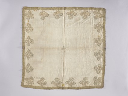 Velum, embroidery, church paraments, floral motifs, Henryków German: Heinrichau. Flowers, leaves,