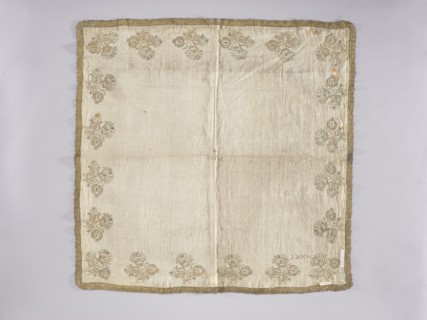 Velum, embroidery, church paraments, floral motifs, Henryków Heinrichau. Flowers, leaves, plant