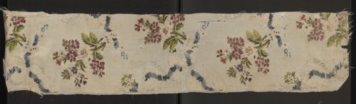 Fragment of fabric, fabrics, fragments of silk fabrics, patterned fabrics, fabrics with preserved
