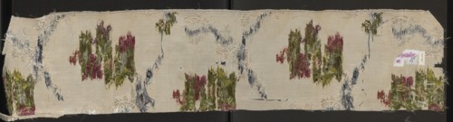 Fragment of fabric. Fabrics, fragments of silk fabrics, patterned fabrics, fabrics with preserved